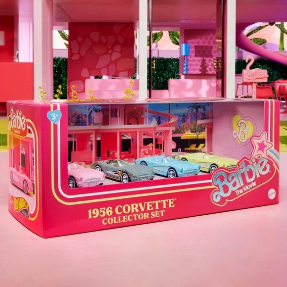 Hot Wheels® Barbie® Corvette® 4-Pack from Barbie™ The Movie - Picture 1 of 1